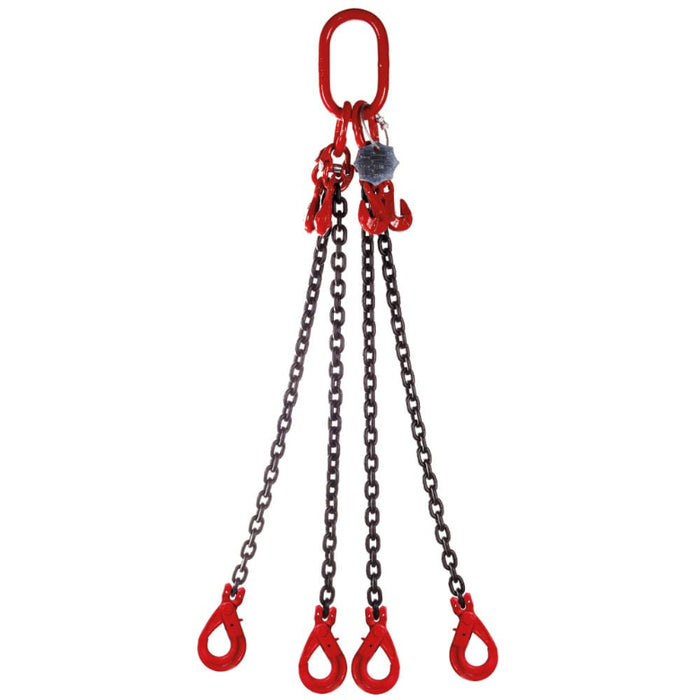 4 Leg 23.6tonne 19mm Lifting Chain Sling with choice of length and hooks