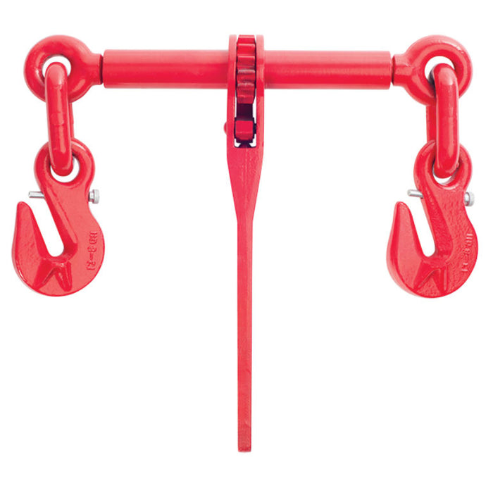 Ratchet Load Binder with Hooks and Safety Pins