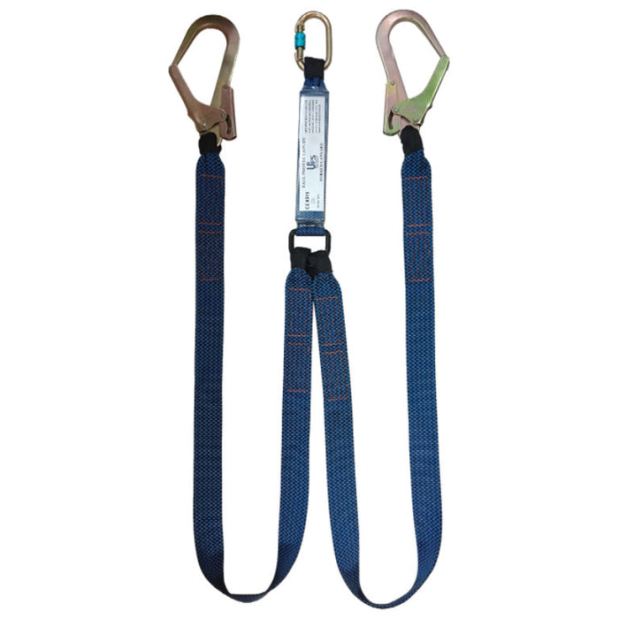 Forked Webbing Lanyard with Loop and Scaffold Hooks